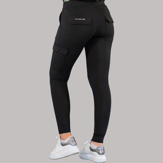 Jogger Quirurgico Mujer Super Stretch Negro, Scrubs 905