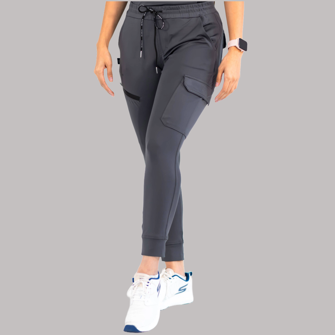 Jogger Quirúrgico Super Stretch Gris Mujer, Scrubs 905