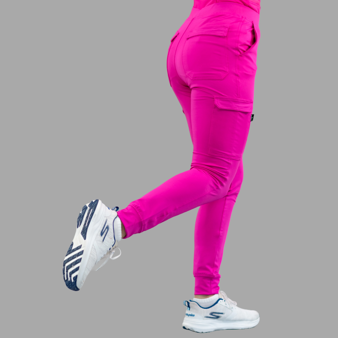 Jogger Quirurgico Fucsia Mujer, Super Stretch, Scrubs 901