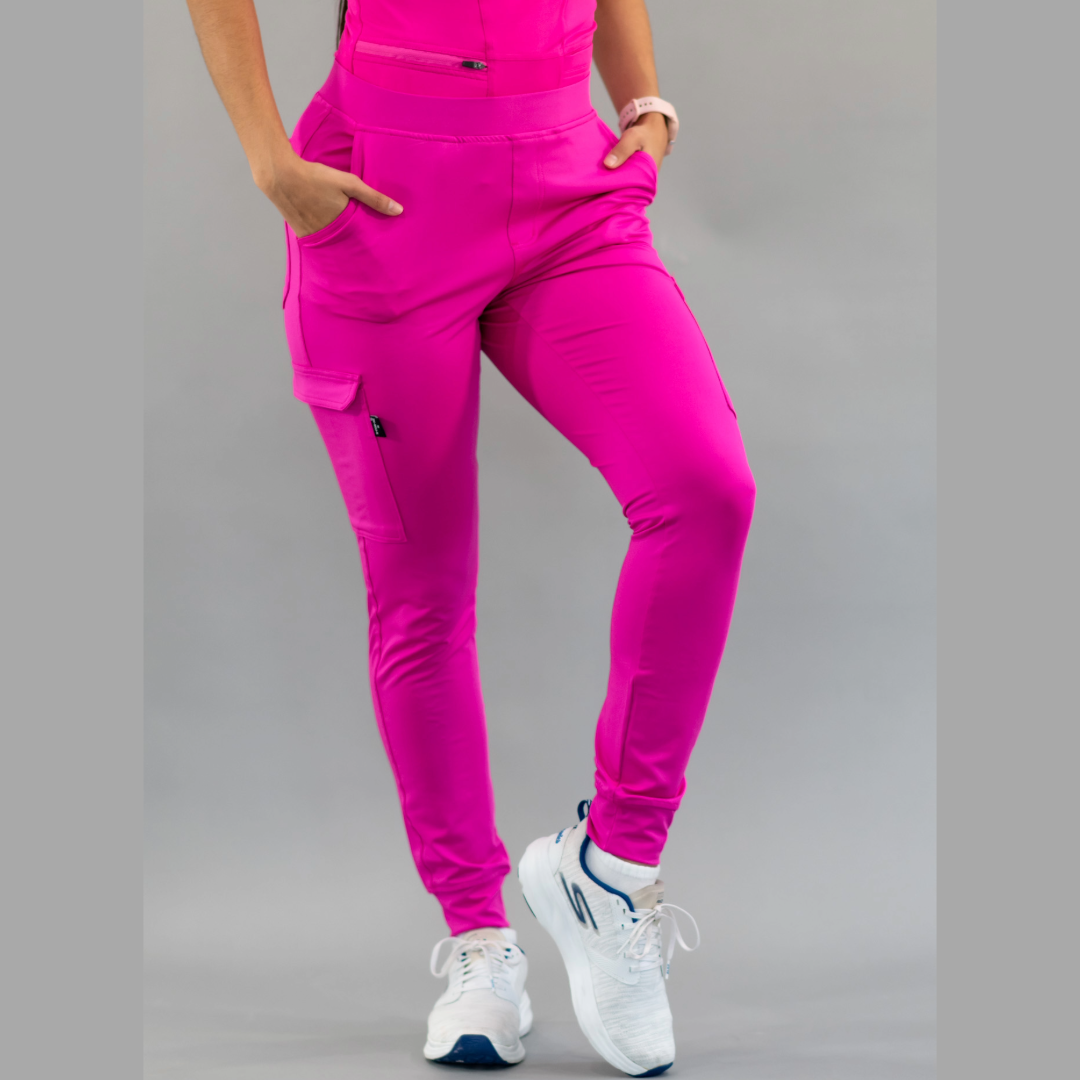 Jogger Quirurgico Fucsia Mujer, Super Stretch, Scrubs 901