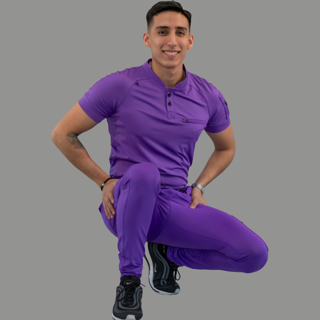 Jogger Super Stretch Hombre Morado, Scrubs 901