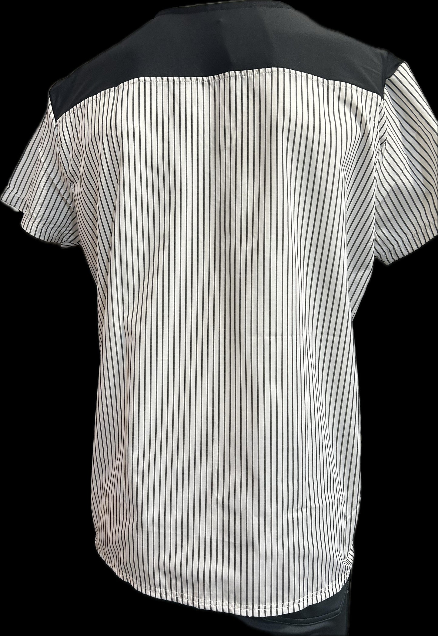 Filipina Rayas Blancas /Gris cuello V. Hombre