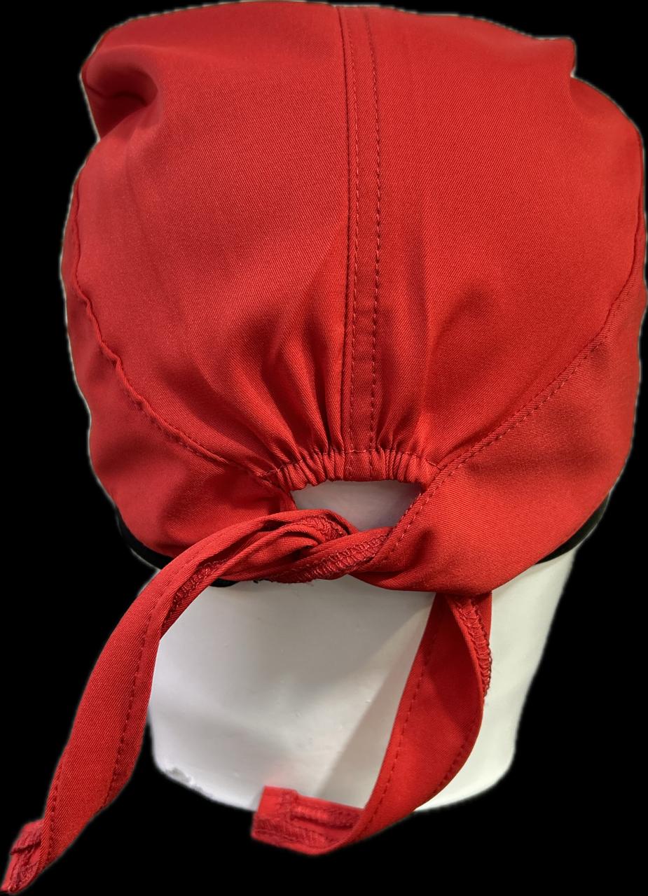 Gorro Quirúrgico Rojo con Stretch Unisex