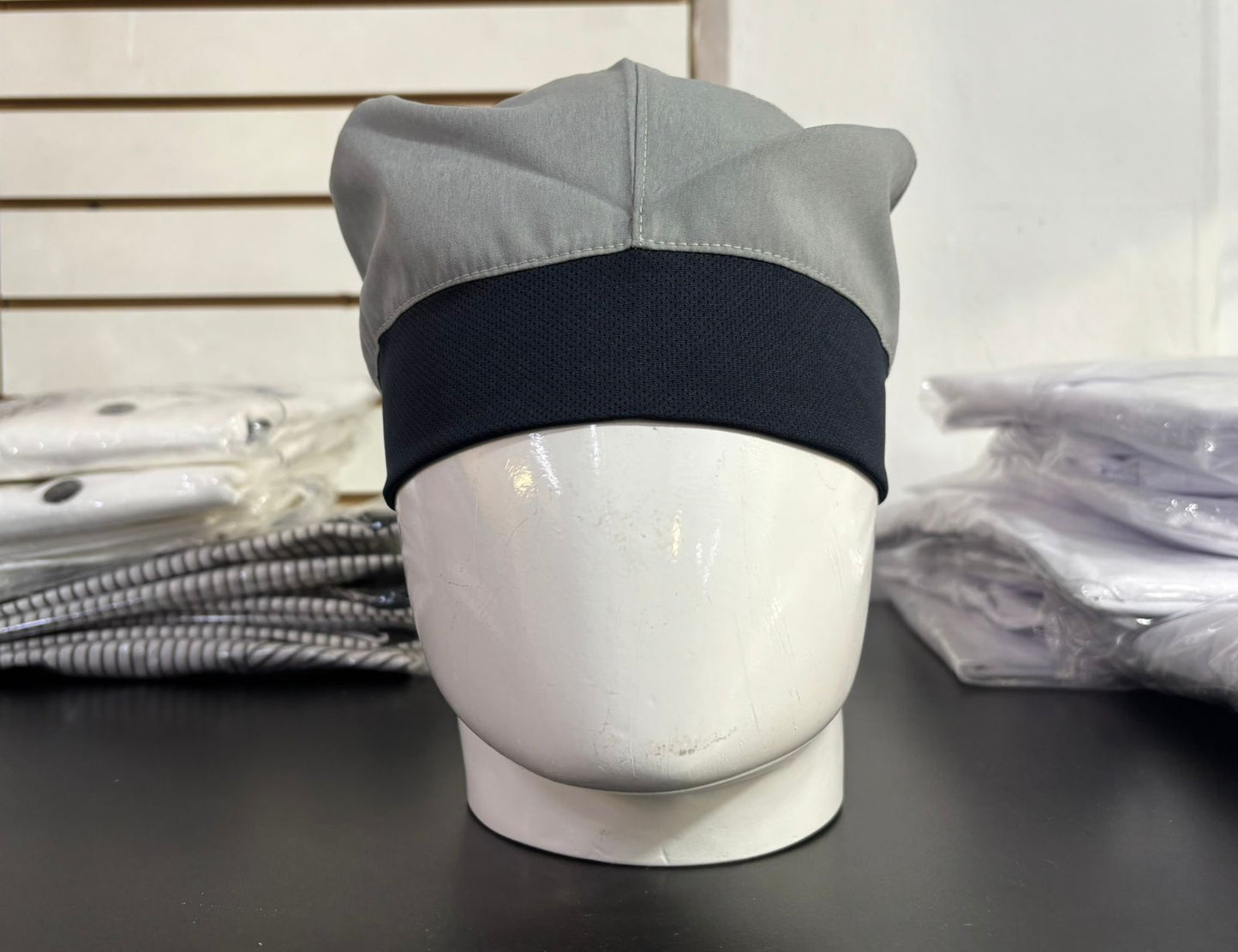 Gorro Quirúrgico Gris Stretch Unisex