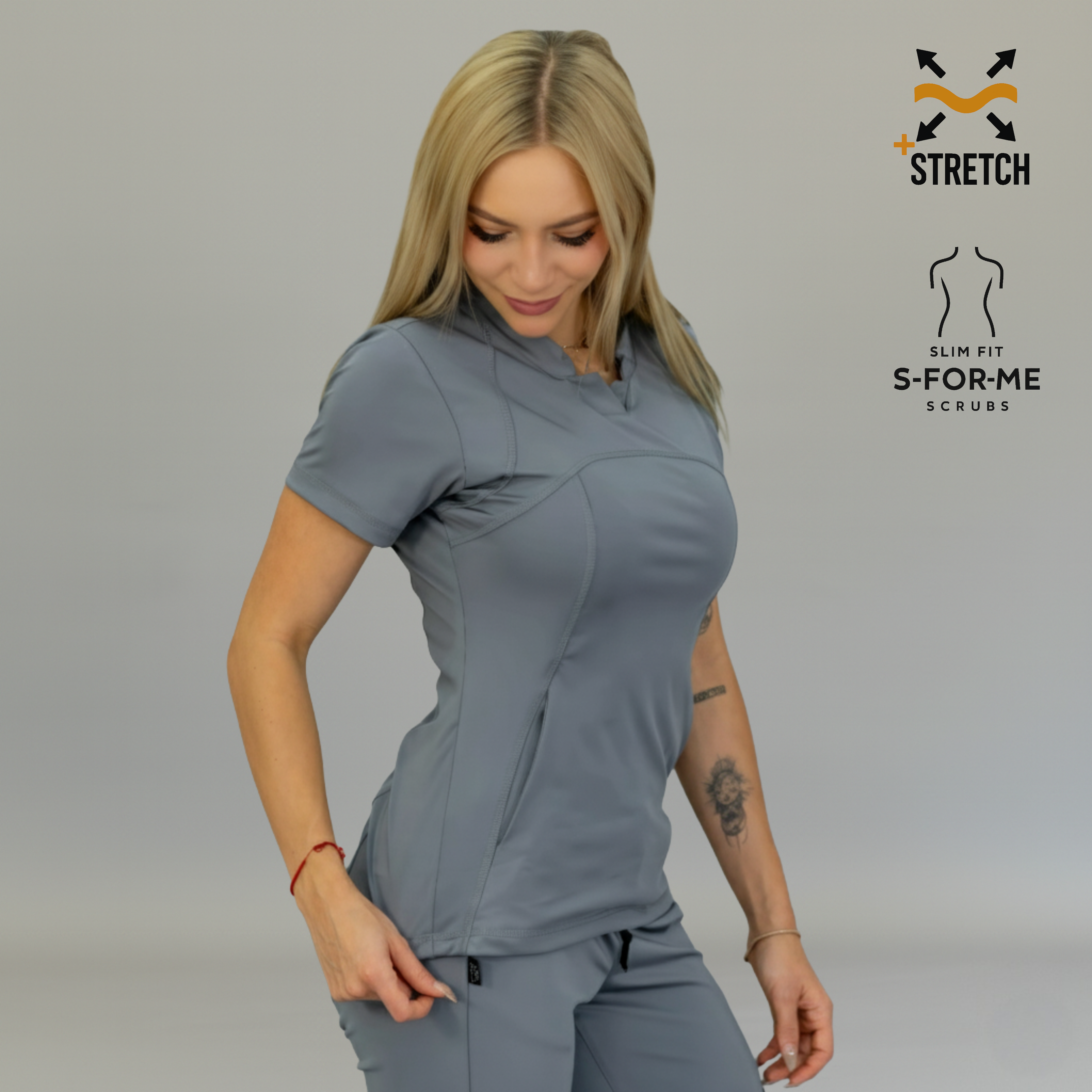 S-FOR-ME Scrubs Mujer 910 Super Stretch, Slim Fit