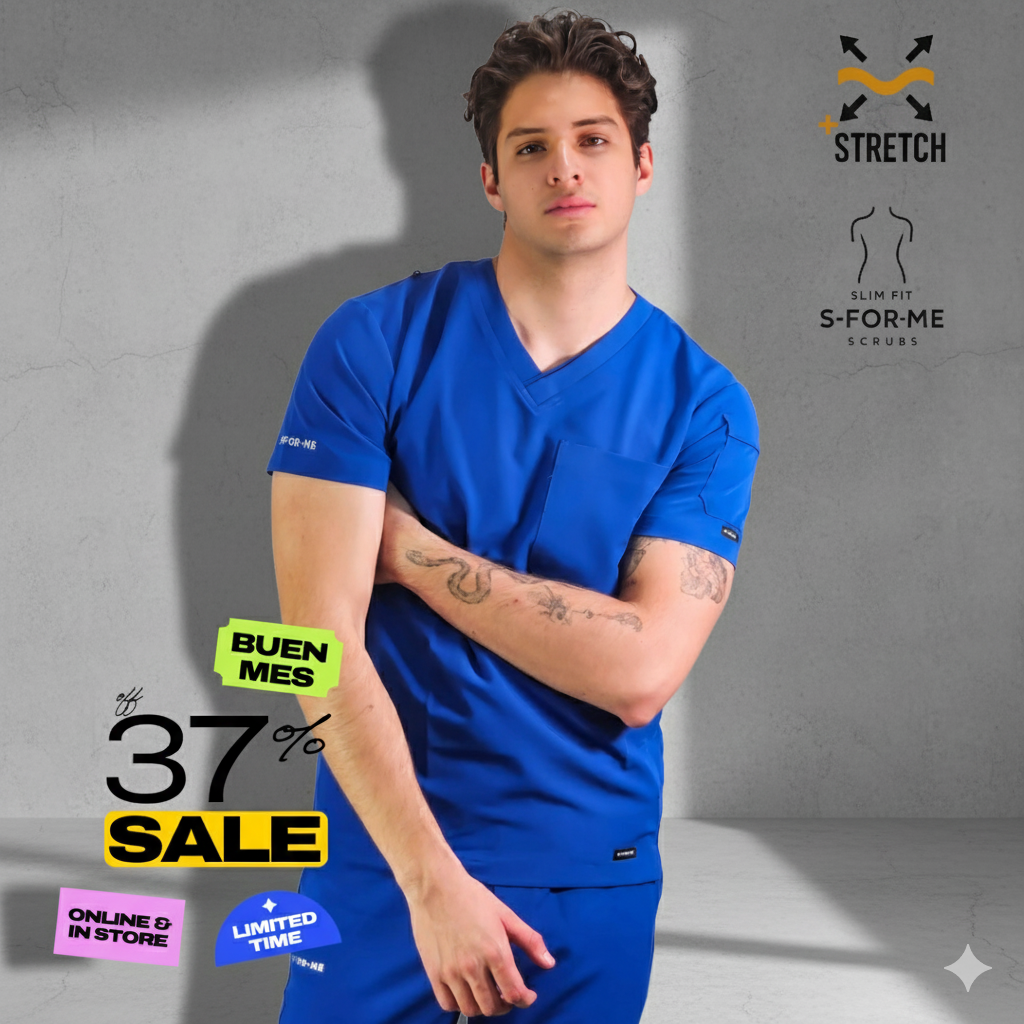 S-FOR-ME Scrubs Hombre Estilo 300 Antifluido