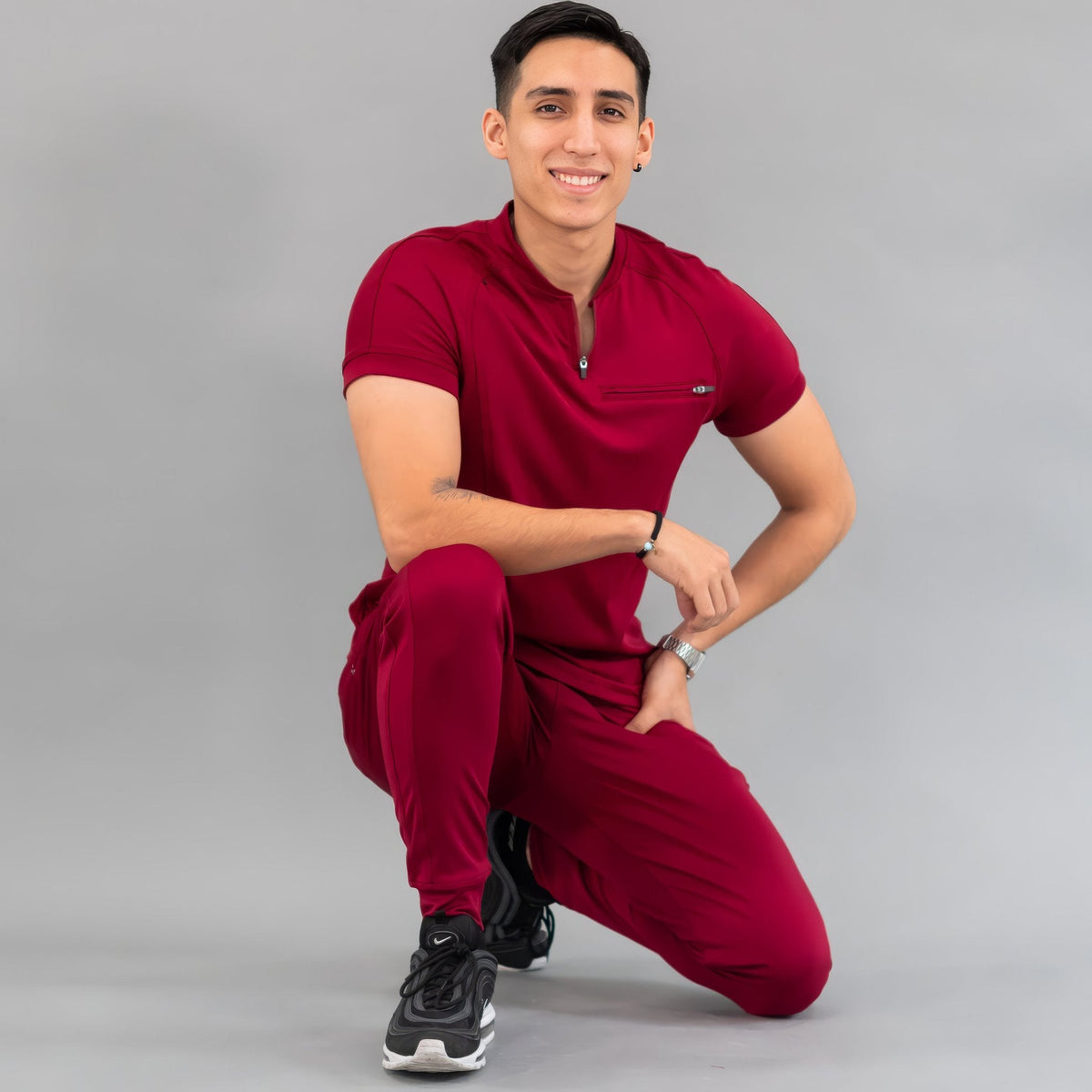 Filipina Médica 920 Burdeos Super Stretch para Hombre