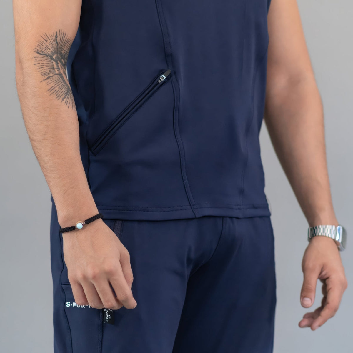 Filipina Médica 920 Azul Marino Super Stretch para Hombre