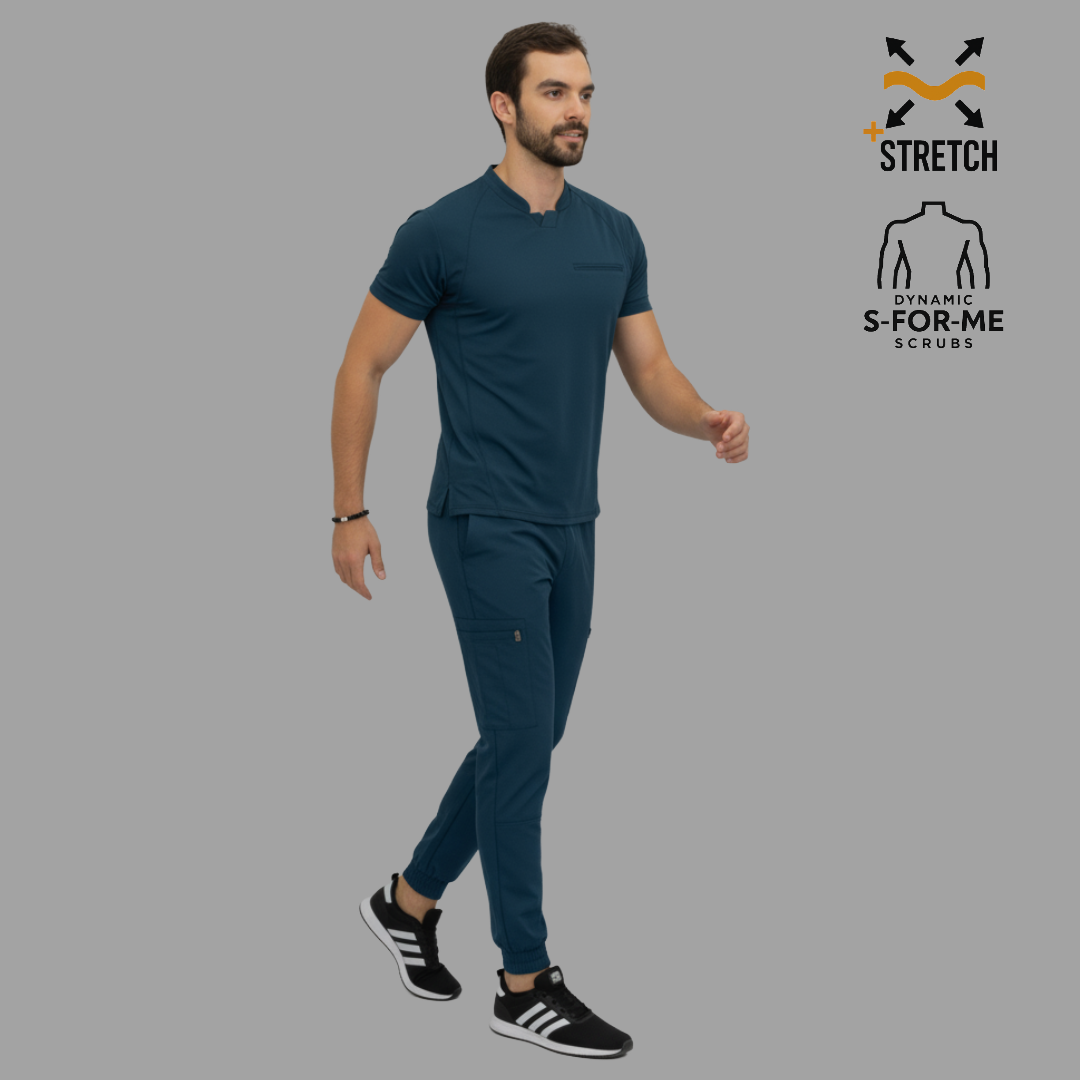 Conjunto Quirúrgico Airforce para Hombre – Estilo 910 | Super Stretch Slim Fit