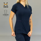 Filipina quirúrgica dama azul marino 902 ropa médica profesional