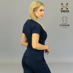 Filipina médica azul marino dama corte slim fit 902 Sandel Medica