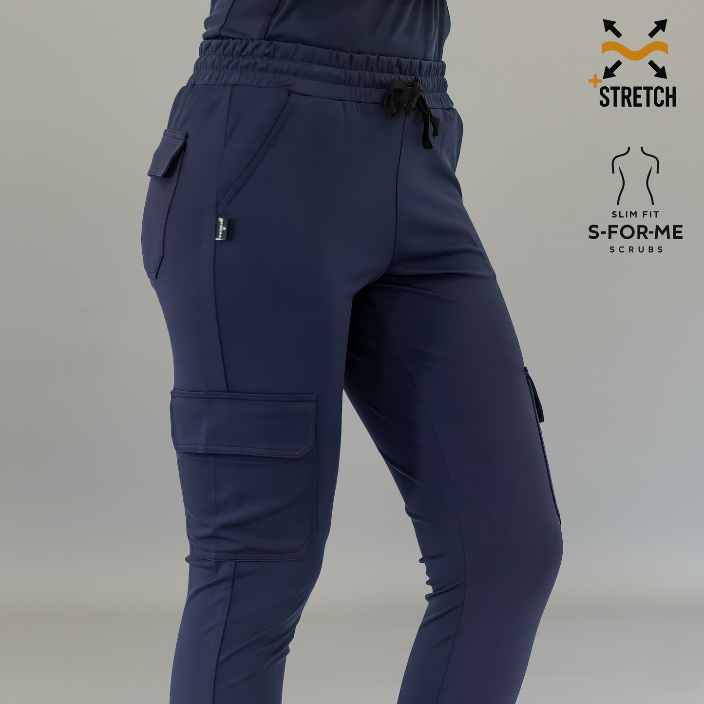 Jogger Est. 910 Quirúrgico, Azul Marino Mujer Super Stretch, Scrubs 910