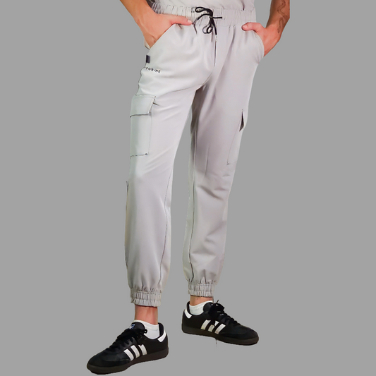 Jogger Quirurgico Antifluido Hombre Gris Perla, Scrubs 300