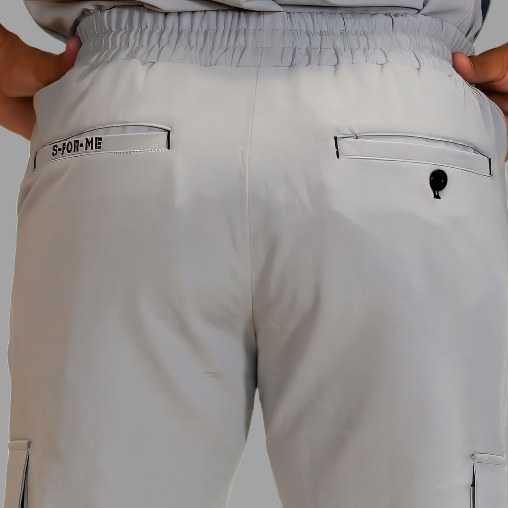 Pantalon Quirurgico Antifluido Hombre Gris Perla, Scrubs 300