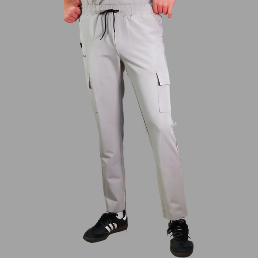 Pantalon Quirurgico Antifluido Hombre Gris Perla, Scrubs 300