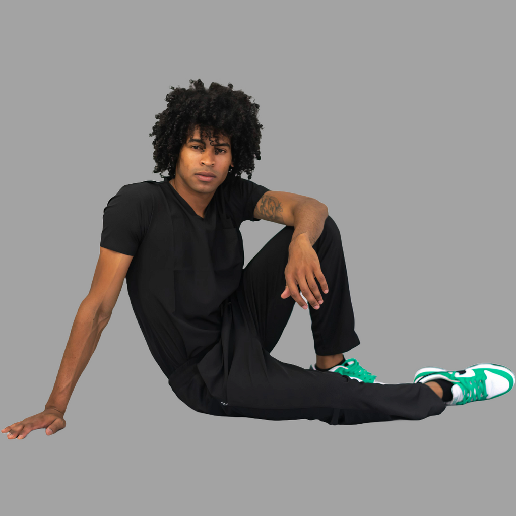 Pantalon Hombre 530 Quirúrgico Negro Relaxed, Scrubs 530