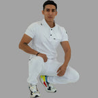 Men's Top 930 White Super Stretch, Scrubs 930