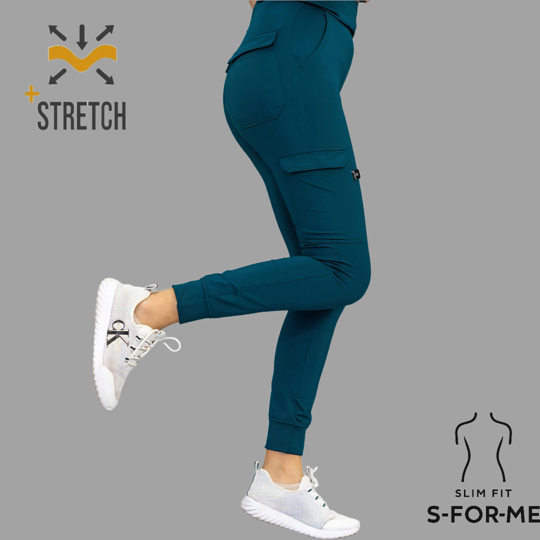 Jogger Quirurgico Mujer Azul Corsair, Super Stretch, Scrubs 901