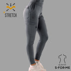 Jogger Super Stretch Mujer Gris Oxford, Scrubs 901