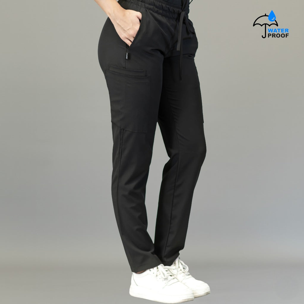 Pantalón quirúrgico mujer 515 negro con bolsillos frontales