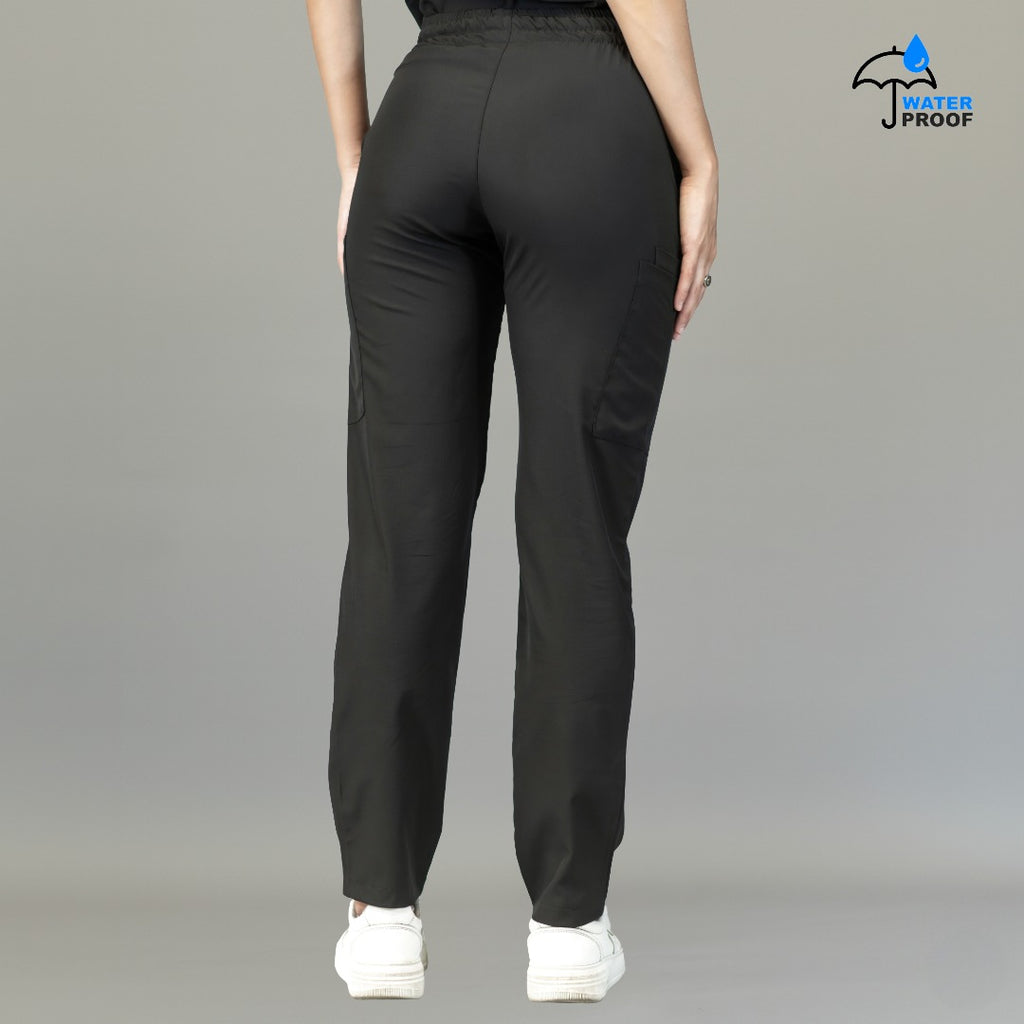 Pantalón médico negro mujer Scrubs 515 vista posterior