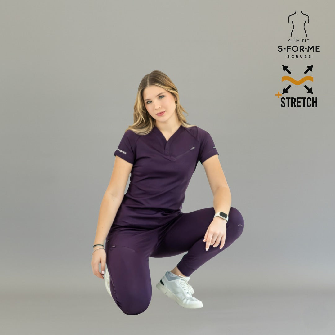 Filipina Quirúrgica Mujer Super Stretch Uva, Scrubs 905