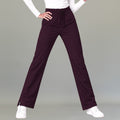 Pantalón médico Vino Cherry modelo 502, vista frontal mostrando caída recta.