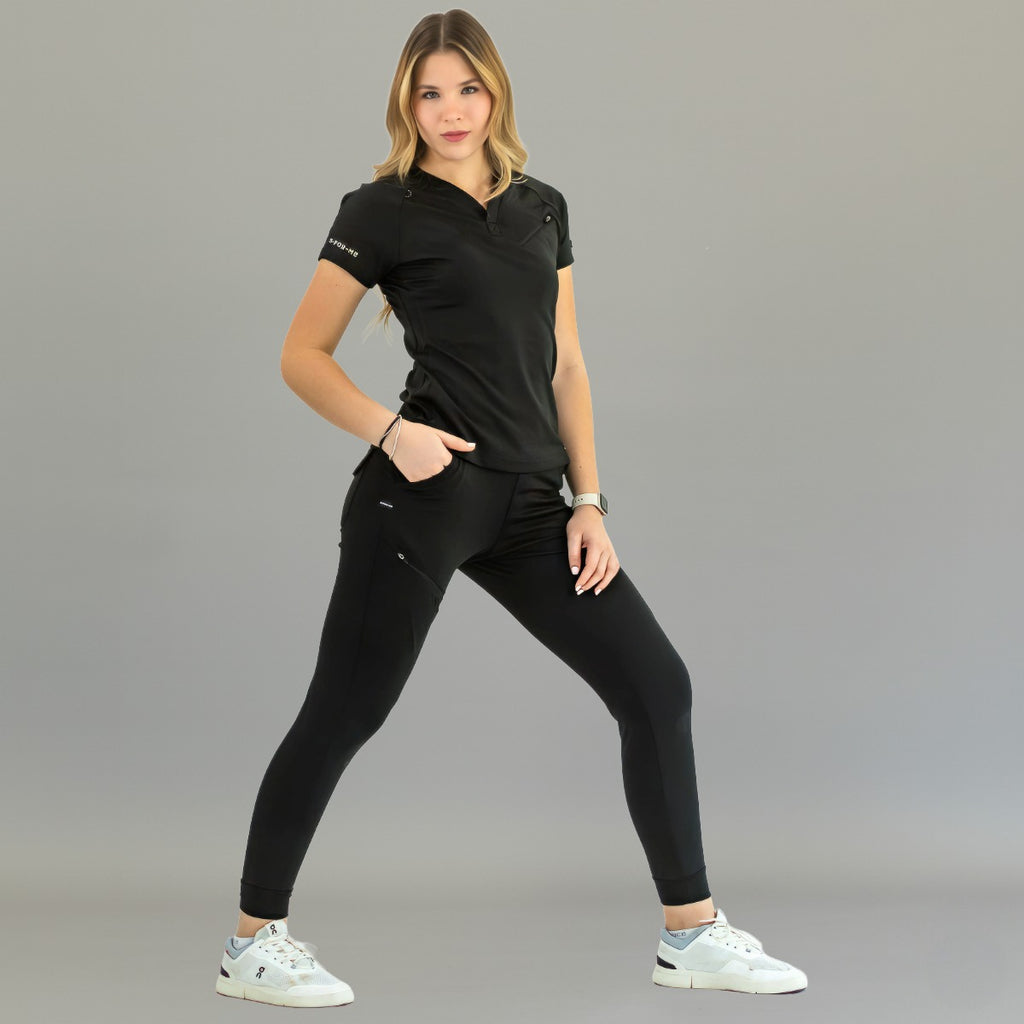 Jogger Quirúrgico Mujer Super Stretch Negro, Scrubs 905