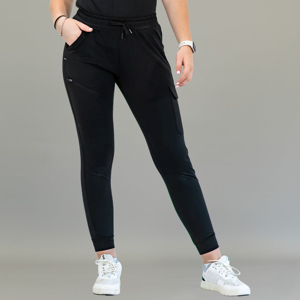 Jogger Quirúrgico Mujer Super Stretch Negro, Scrubs 905