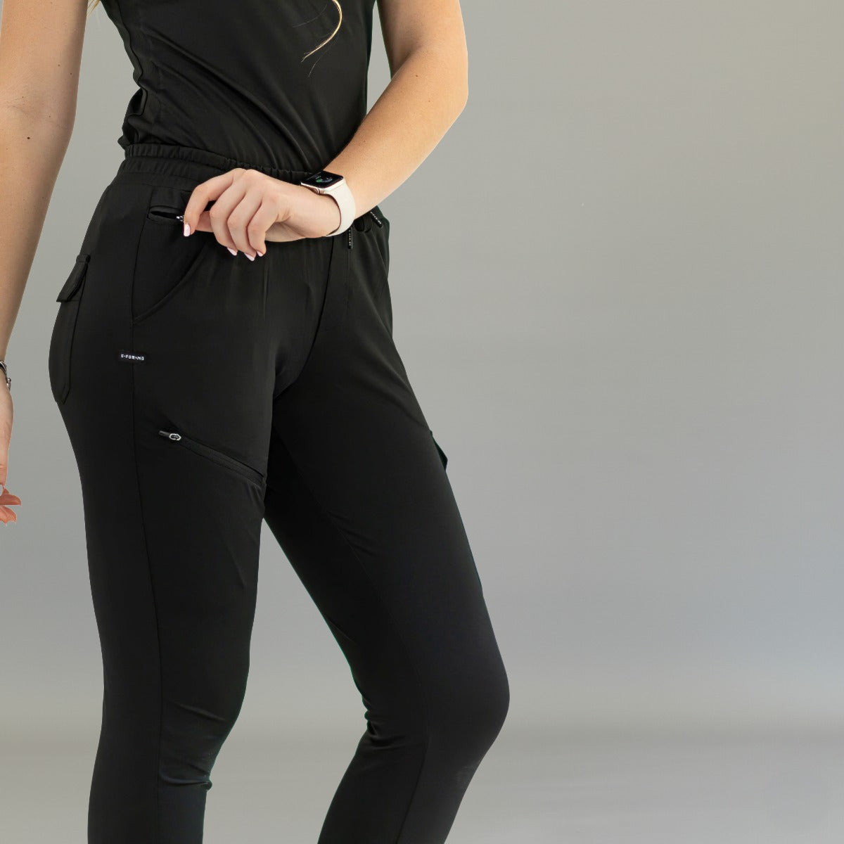 Jogger Quirúrgico Mujer Super Stretch Negro, Scrubs 905