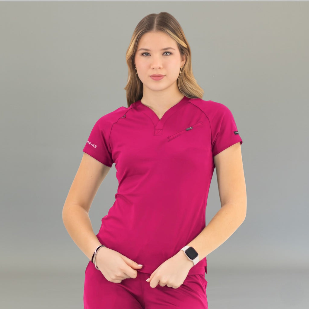 Filipina Quirúrgica Mujer Super Stretch Fucsia, Scrubs 905