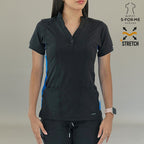 Filipina Médica para Mujer Modelo 930 Negro/Azul Rey Superstretch