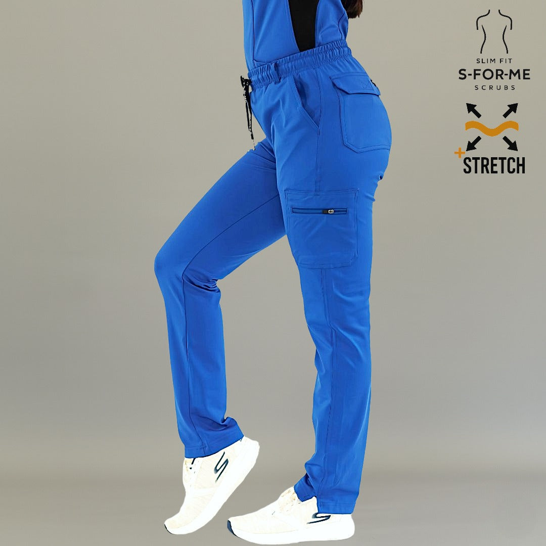 Pantalón Médico Quirúrgico para Mujer Color Azul Rey Superstretch
