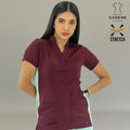 Filipina Médica para Mujer S-Forme Modelo 930 Vino/Menta Superstretch