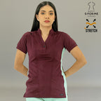 Filipina Médica para Mujer S-Forme Modelo 930 Vino/Menta Superstretch
