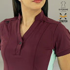 Filipina Médica para Mujer S-Forme Modelo 930 Vino/Menta Superstretch