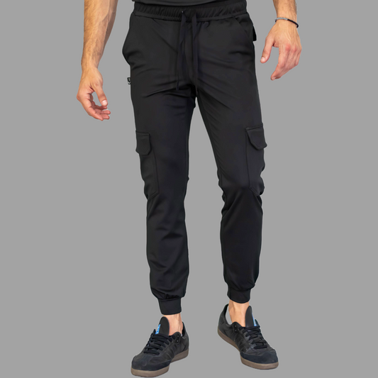 Jogger Quirúrgico Negro Hombre Super Stretch, (Scrubs Est. 910)
