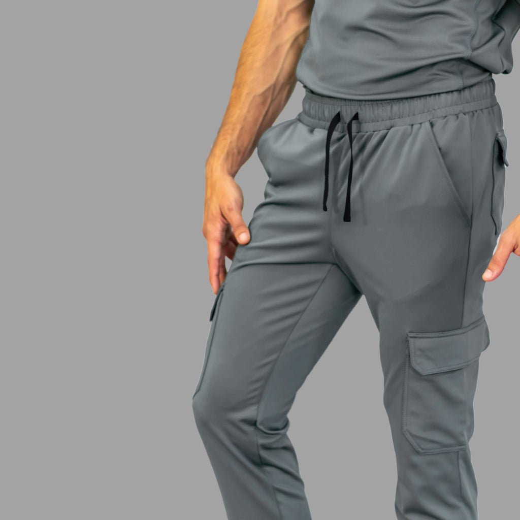 Jogger Quirúrgico Hombre 910 Gris Medio Super Stretch, Scrubs 910
