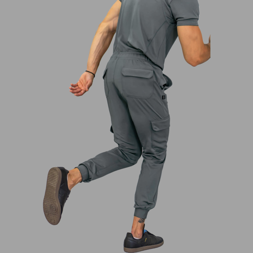 Jogger Quirúrgico Hombre 910 Gris Medio Super Stretch, Scrubs 910