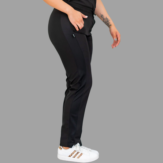 Pantalon Mujer 530 Negro Quirúrgico Relaxed, Scrubs 530