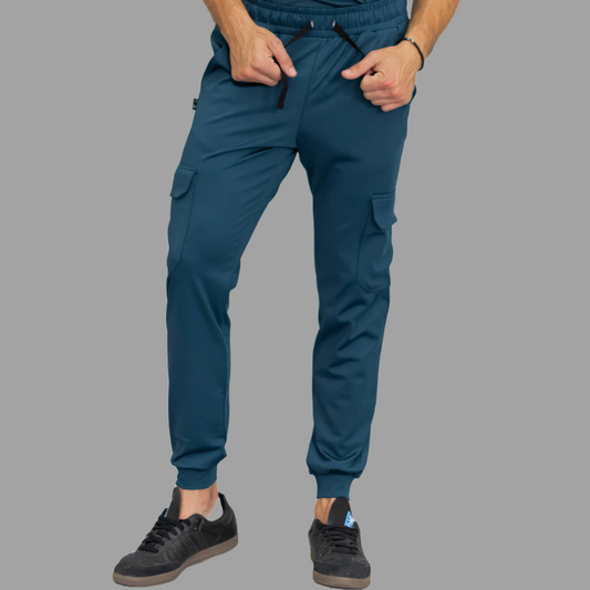 Jogger Est. 910 Quirurgico Hombre AirForce (Petroleo) Super Stretch, Scrubs 910