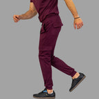 Jogger Est. 910 Quirurgico Hombre Vino Super Stretch, Scrubs 910