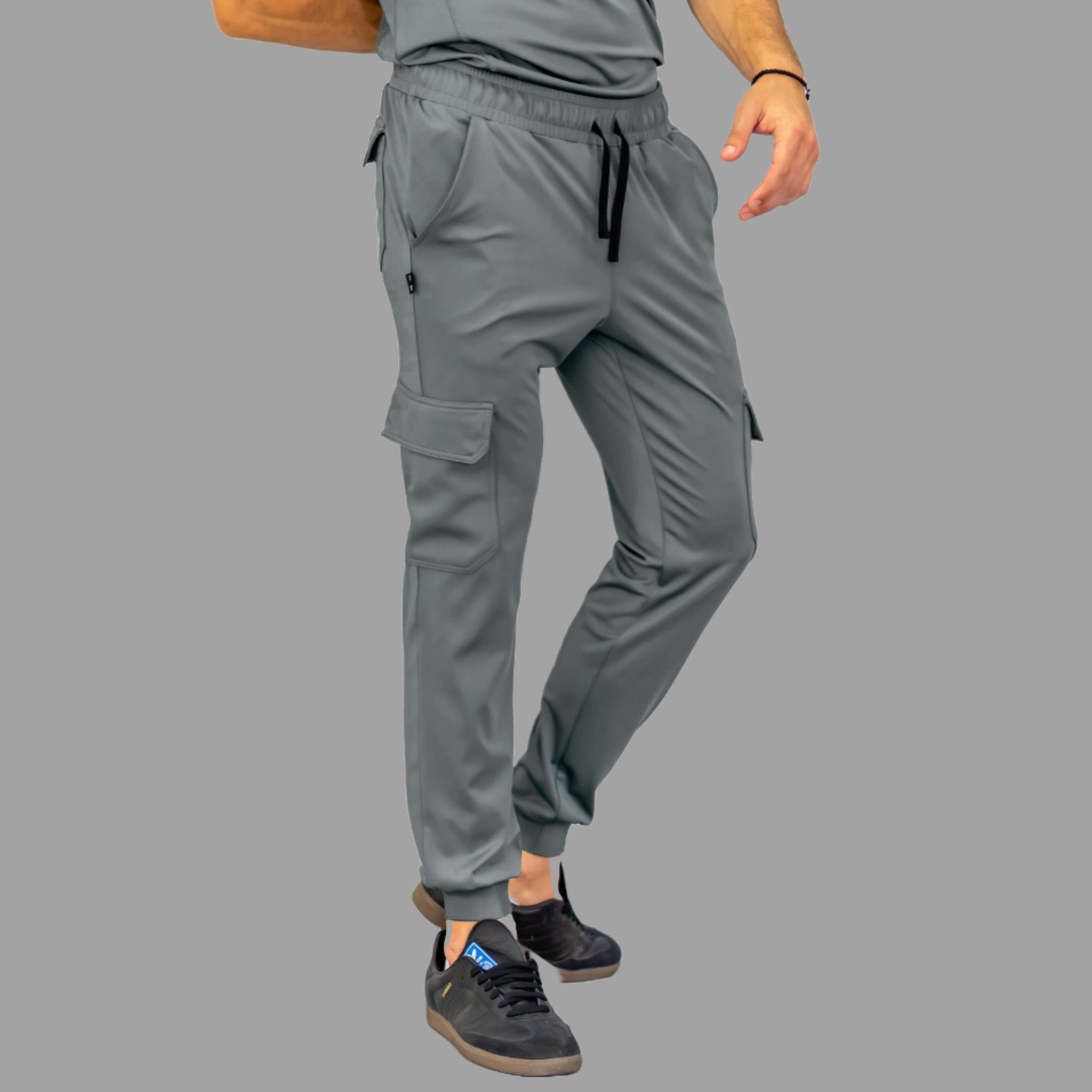 Jogger Quirúrgico Hombre 910 Gris Medio Super Stretch, Scrubs 910