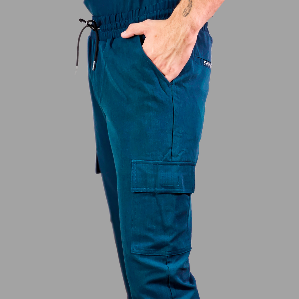 Jogger Quirurgico Antifluido Hombre Azul Caribe, Scrubs 300