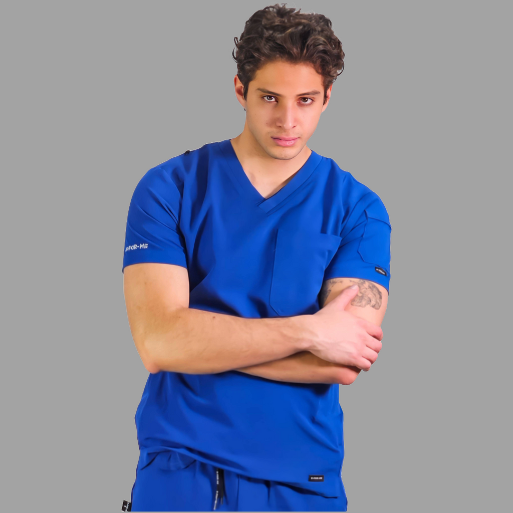 Filipina Quirurgica Antifluido Hombre Azul Rey, Scrubs 300