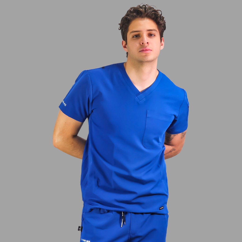 Filipina Quirurgica Antifluido Hombre Azul Rey, Scrubs 300