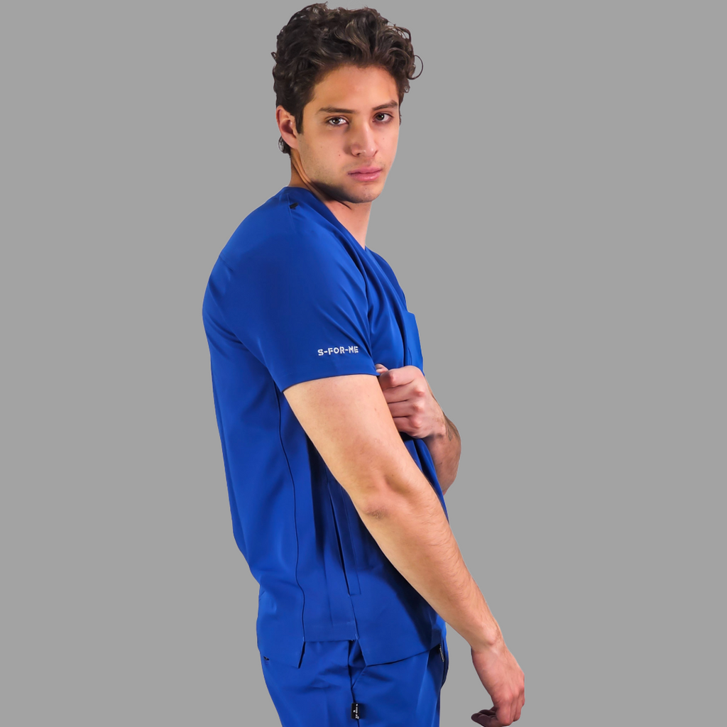 Filipina Quirurgica Antifluido Hombre Azul Rey, Scrubs 300