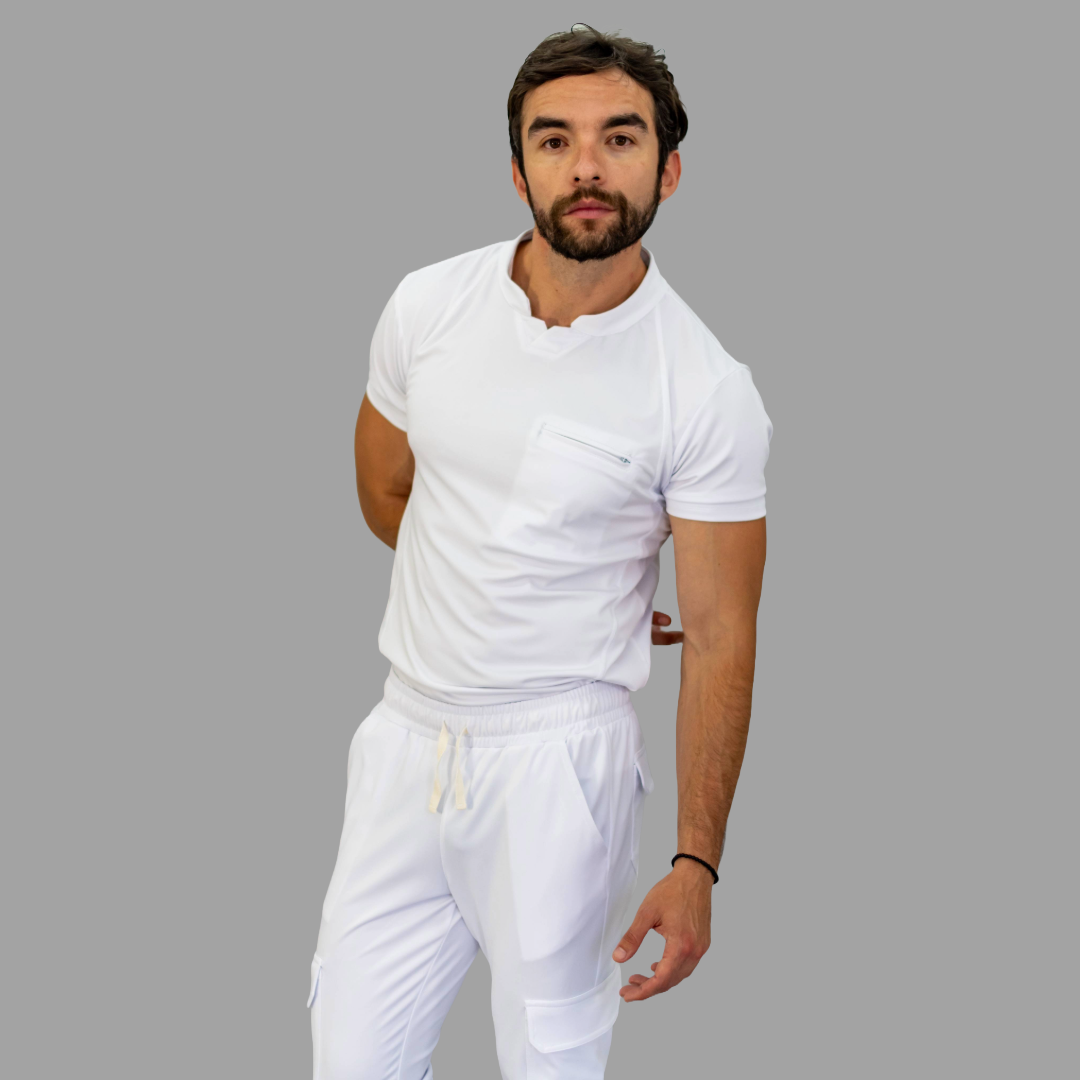 Filipina Quirurgica Hombre Blanca Super stretch (Scrubs Est. 910)