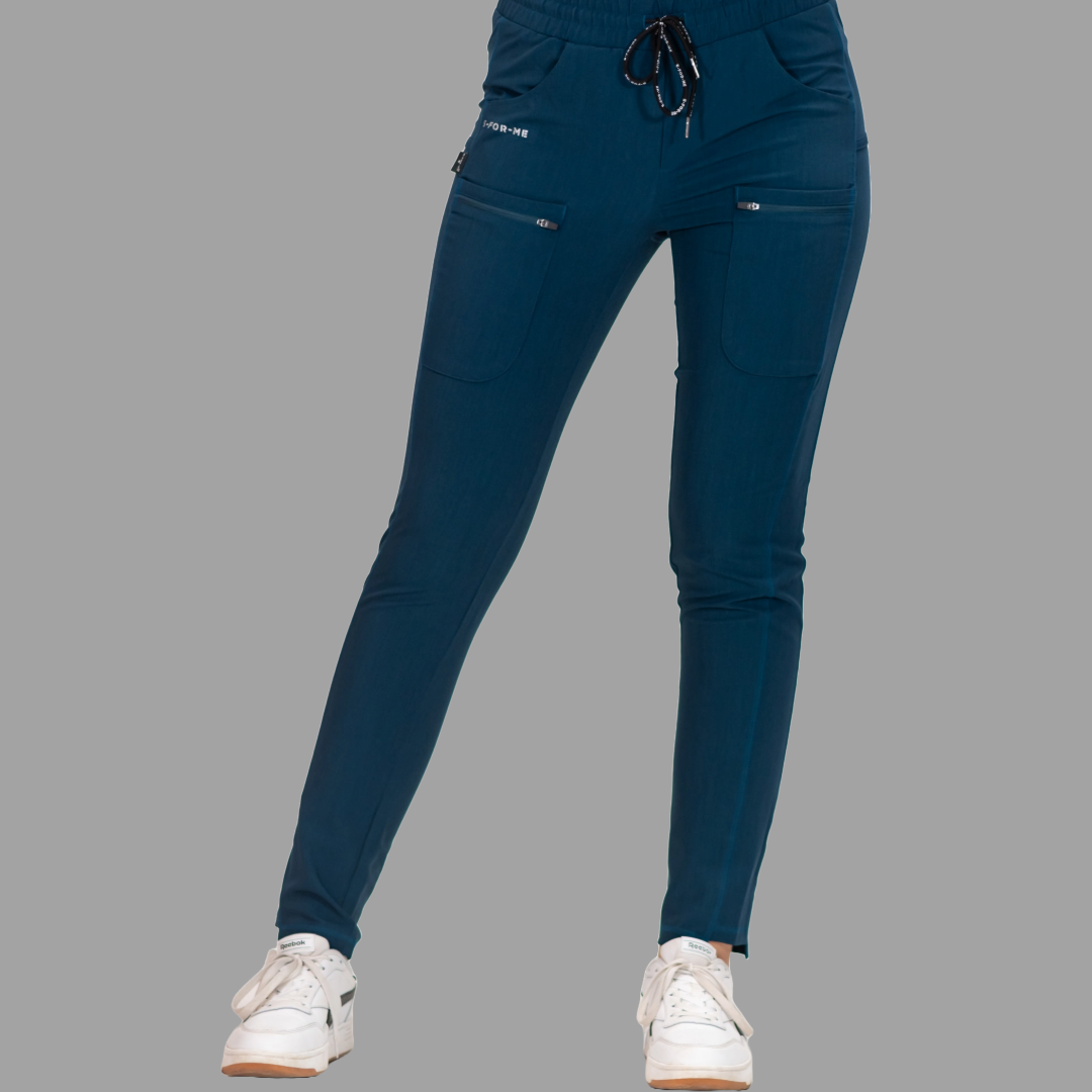 Pantalón Quirúrgico Azul Caribe Mujer Antifluido, Scrubs 300