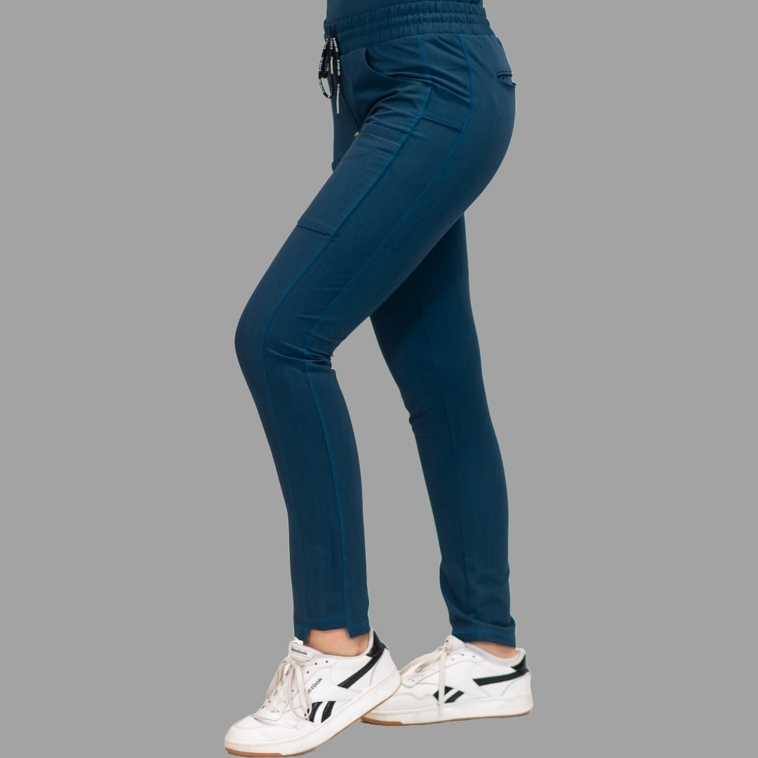 Pantalón Quirúrgico Azul Caribe Mujer Antifluido, Scrubs 300